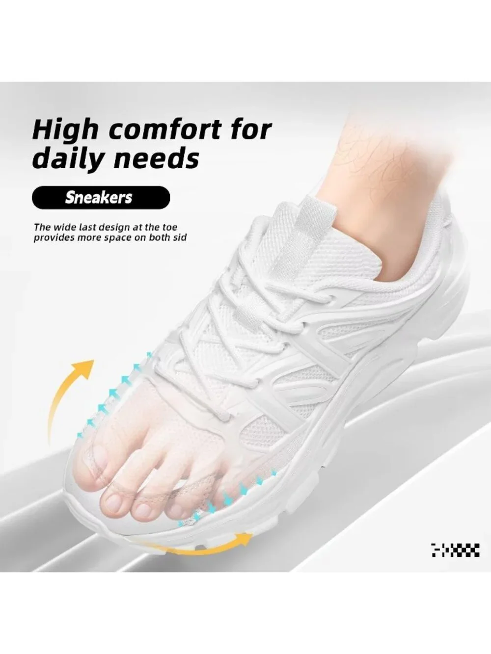 Women's White Ladies Walking Comfor Breathable Soft Sole Tennis Sneaker Shoes